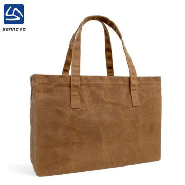 Reusable Grocery Bag Comfortable Length Handles Canvas Shopping Bag